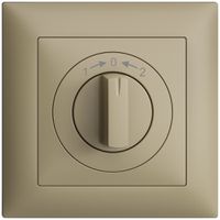 Frontset EDIZIOdue 1->0<-2 sand 88×88mm für Schwenktaster