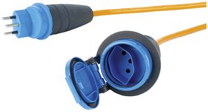 Verlängerungskabel Steffen EPR-PUR 3×1.5mm² 3m T13/T13 für Industrie orange