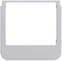 Designrahmen Audio Hager elcom.touch/elcom.fon rund hellgrau