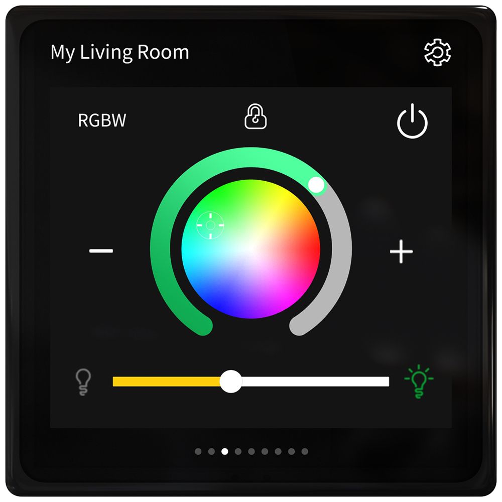 Touchpanel SpaceLogic KNX 4" Farbe Touchfunktion USB schwarz