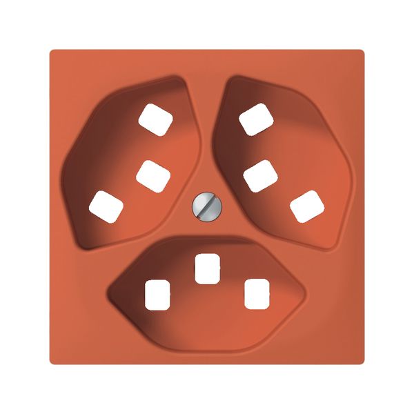 Plaque frontale SIDUS orange pour 3×T23 avec shutter