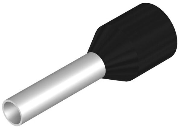 Estremità di cavo Weidmüller H isolata 1.5mm² 8mm nero sciolto