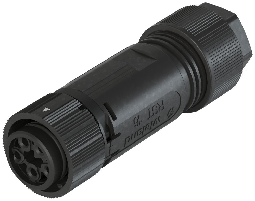 Buchsenteil Wieland RST16I5 S B1 ZT5 SW, 5L 250V/400V 16A, schwarz