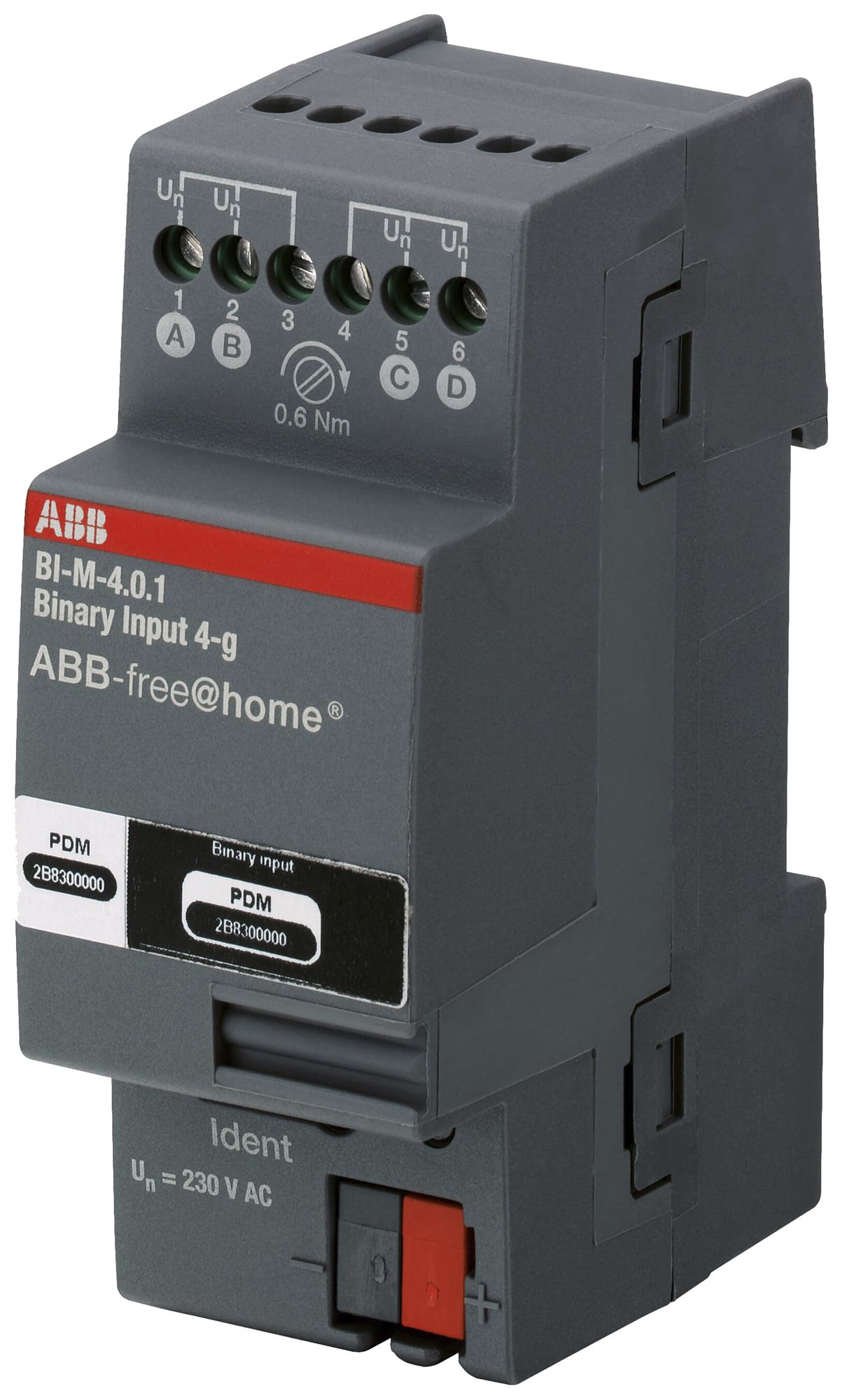REG-Binäreingang ABB-free@home BI-M-4.230.1.1 4-Kanal 10…230V