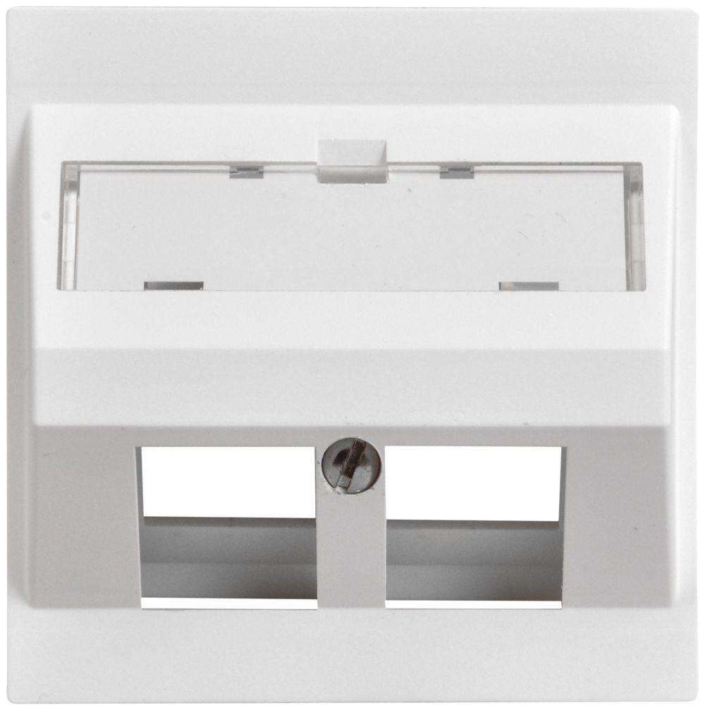 Kit de montage Keystone Dätwyler blanc 2×, EDIZIOdue, oblique, pour combin.