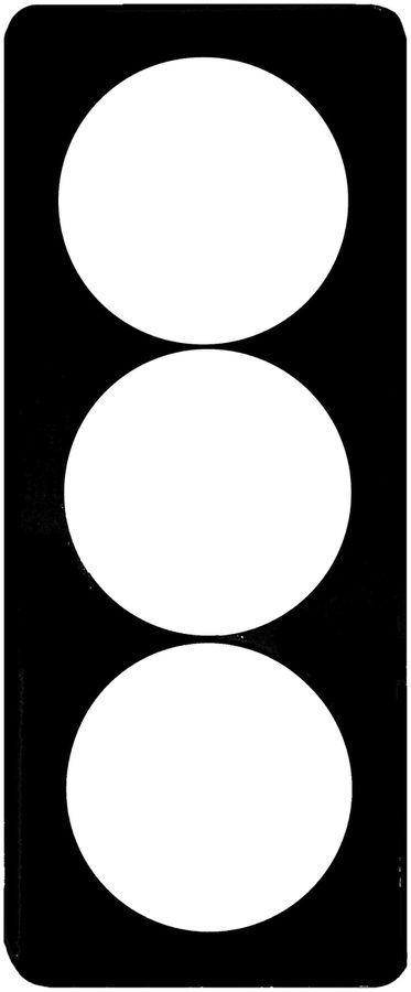 Abdeckplatte 3×1 58-58-58mm schwarz