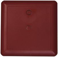 Steckdeckel Ammer, 115×115mm, mit Wählscheibe, Thermoplast, rot RAL 3000