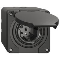 NAP-Steckdose NEVO, 1×T25, IP21, schwarz