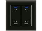 Pulsante KNX RGBW INC MDT BE-GTL20S.A1S 2t/4a vetro nero "persiana"