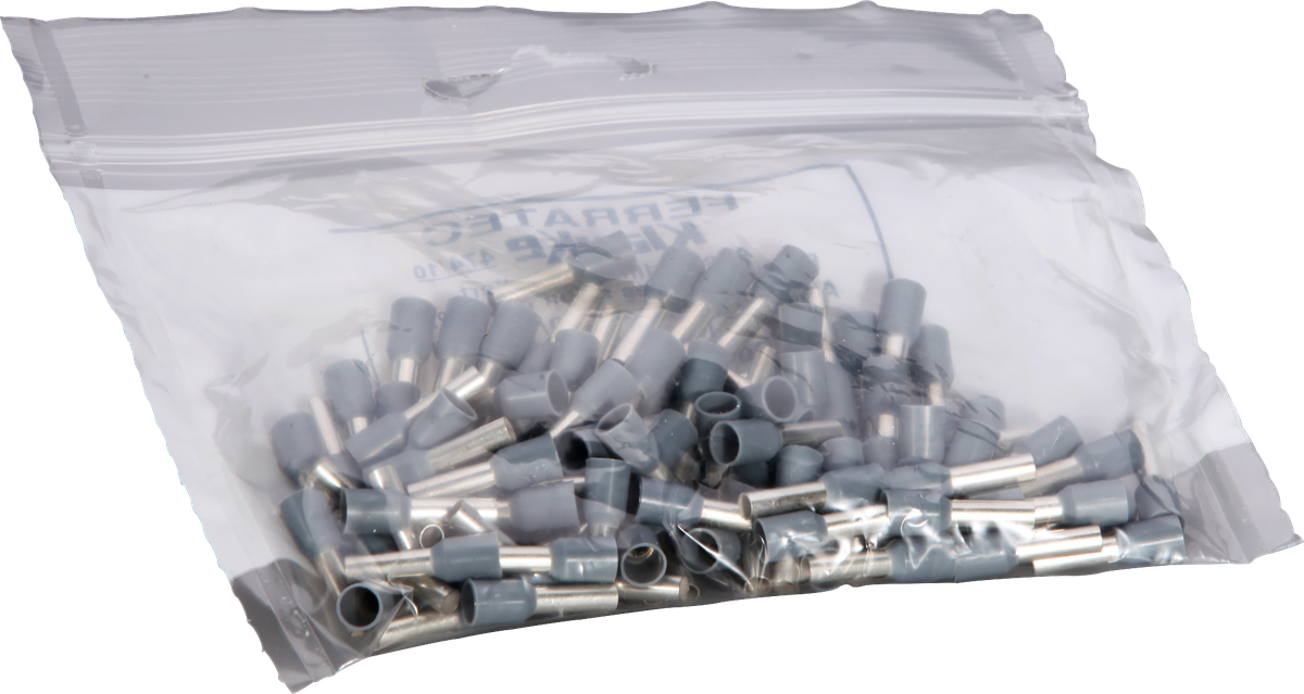 Aderendhülse Ferratec DIN isoliert 4mm²/10mm grau