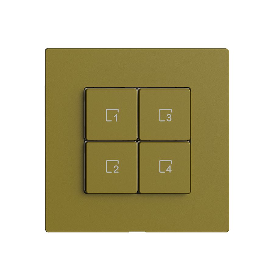 Comando per pulsante scena 4 scene/4T Edue Wiser olive