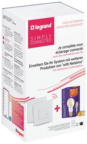 Kit di estensione Legrand Arteor with Netatmo 2×luce 2×3L×2.5mm² 1×LED E27