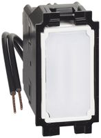 Schalter Legrand Living Now Kreuzschalter beleuchtet weiss 10A 250V 22.5×45mm ws