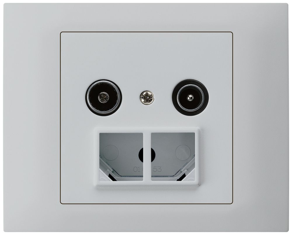 EB-Antennendose TV-R HMS kallysto 23dB hellgrau