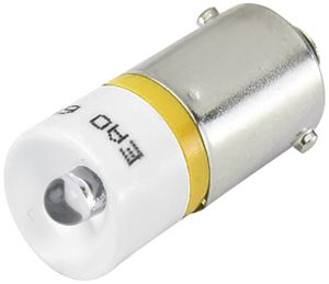 Single-LED BA9s 24VAC/DC 15mA pour EAO 04/44, jaune