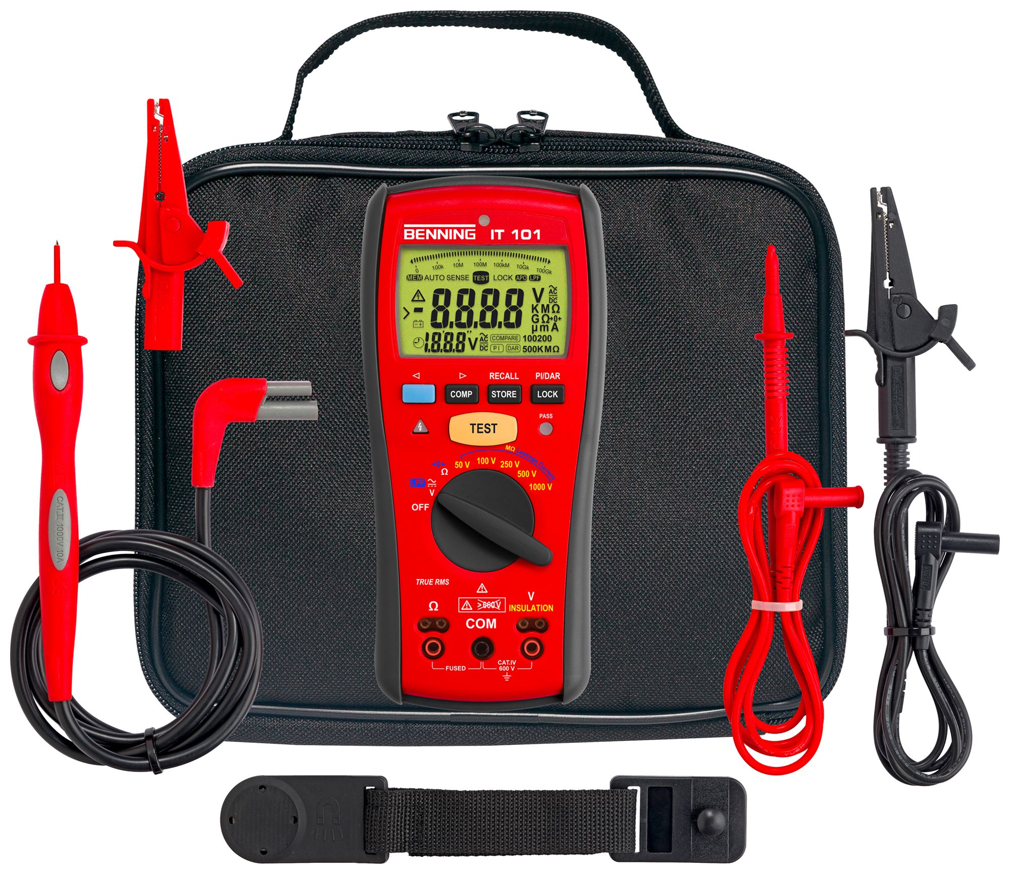 Verificatore d'isolamento Benning IT 101 600VUC 200mA 0.05MΩ…20000MΩ