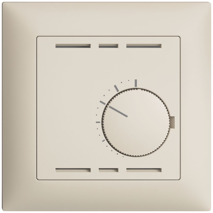 UP-Raumthermostat EDIZIOdue crema, ohne Schalter