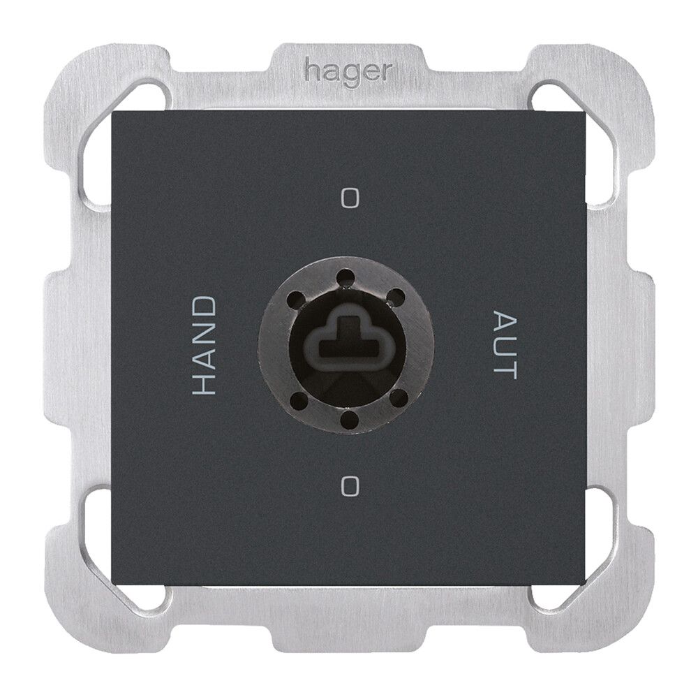 Interruttore rotativo INC 0-Hand-0-Aut. kallysto 2/1L nero