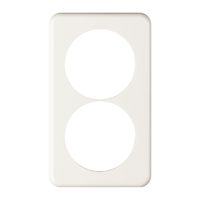 Abdeckplatte I-I 2×58mm weiss
