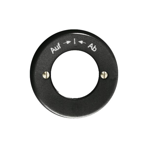 Frontset Auf-I-Ab schwarz, für Schlüsselschwenktaster FH