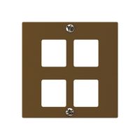 Placca frontale HMS kallysto per 4 moduli marrone