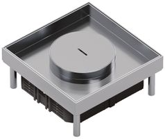 Edelstahlkassette Hager Q06 TM 6 32×200×200mm rostfreier Stahl