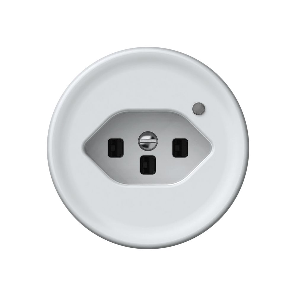 Prise origin 1×type 23 lum.vert 16A 230V 60×60mm blanc