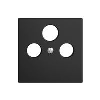 Frontplatte EDIZIOdue schwarz für SAT