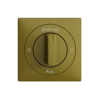 Frontset 0-Auto-0-Main EDIZIOdue olive 60×60mm für Drehschalter