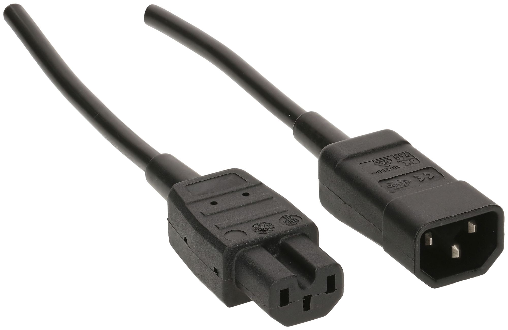 Apparatekabel MAX HAURI C14/C15 Td 3×1mm² 2.5m schwarz