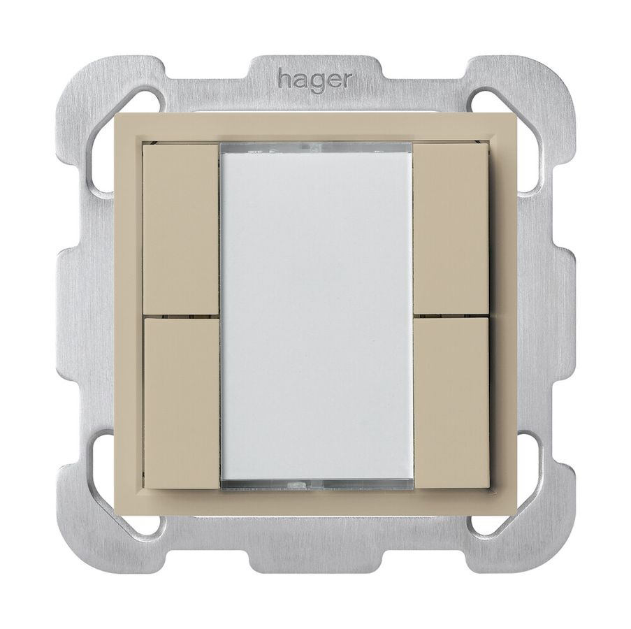 Poussoir universel ENC 4×KLA B sans LED beige