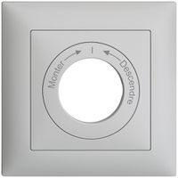 Kit front.Monter->I<-Descendre EDIZIOdue 88×88mm gris clair