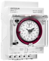 REG-Schaltuhr talento 111 1-0-Uhr plombierbar mit Steckklemmen