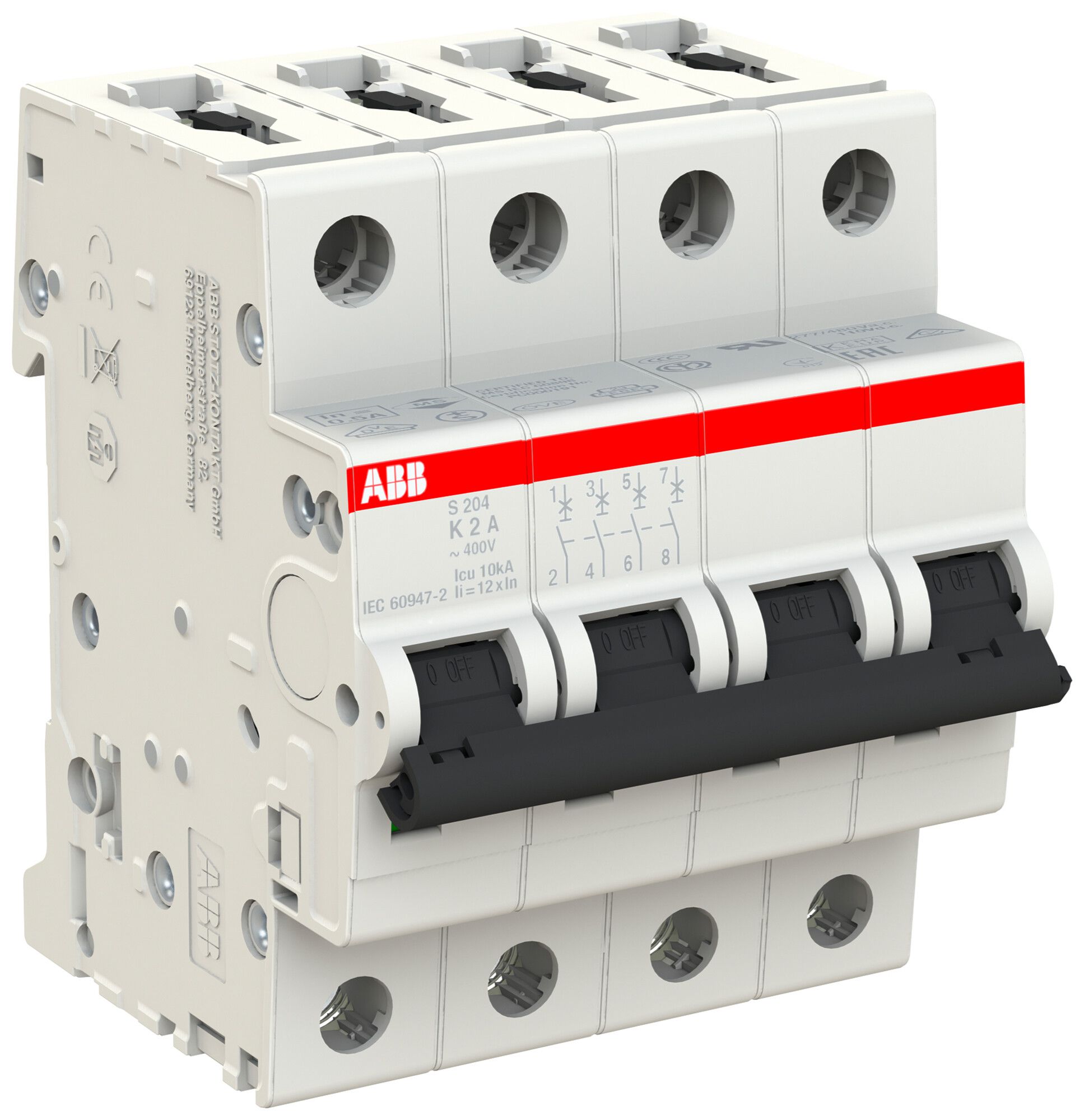 Leitungsschutzschalter ABB S204-K2 2A 6kA