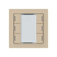 Poussoir ENC kallysto A KNX 6× LED RGB s/e-link beige