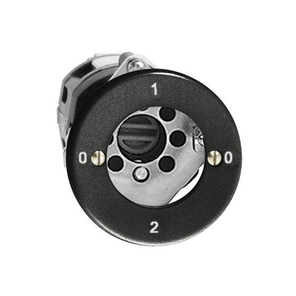 UP-Drehschalter FH 2/2P schwarz für Sicherheitsschloss, ohne Zylinder