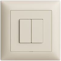 UP-Druckschalter 2K/2T Edue Wiser crema
