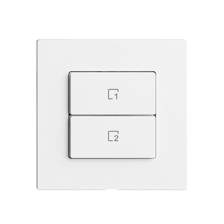 Szenentaster 2 Szenen vertikal/2T Edue Wiser weiss