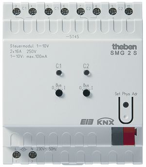 EB-Dimmmodul KNX Mix 2-Kanal Grundmodul Theben