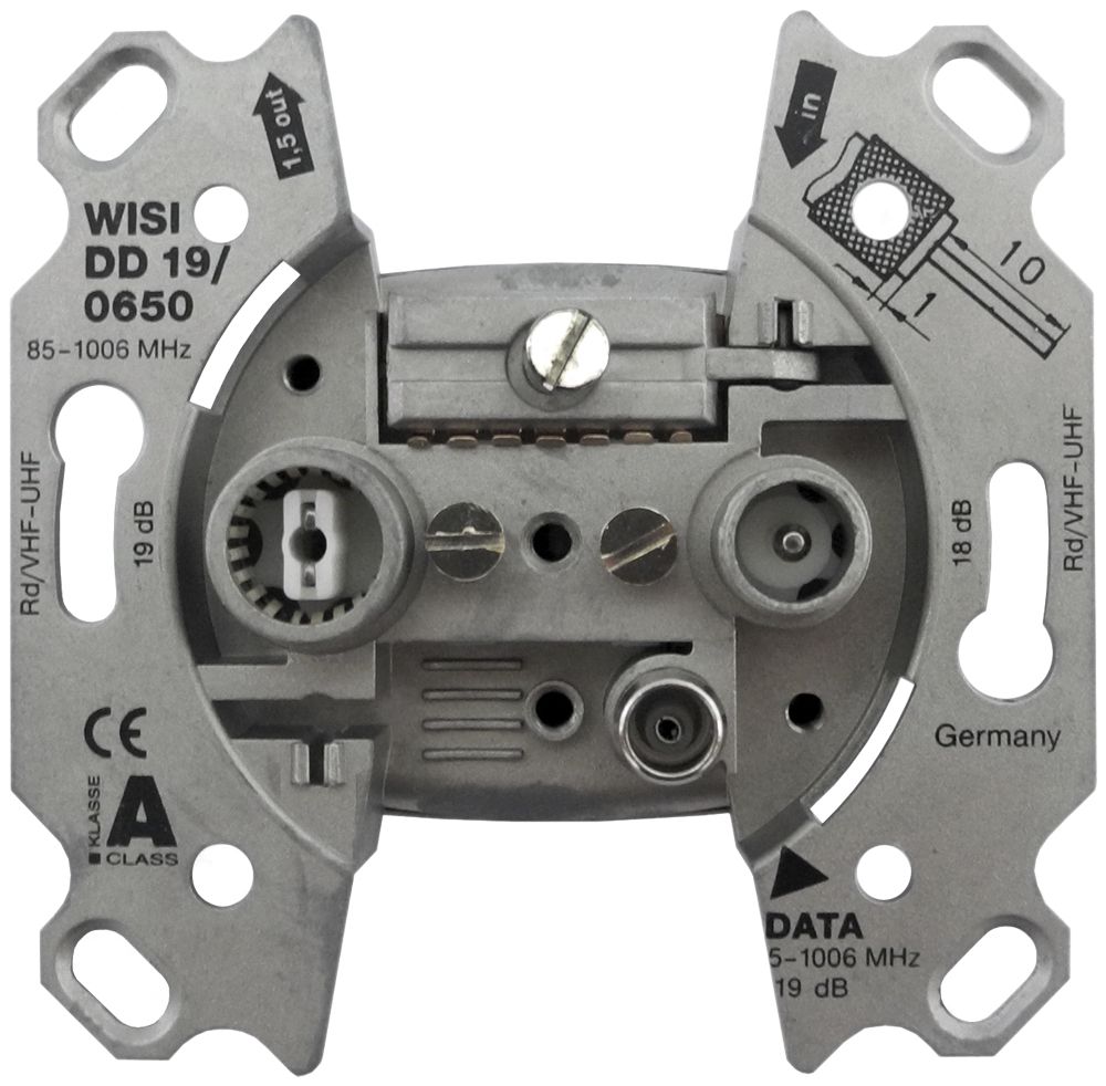 Datendose R/TV DD19 19dB 5…65MHz, ohne Kralle