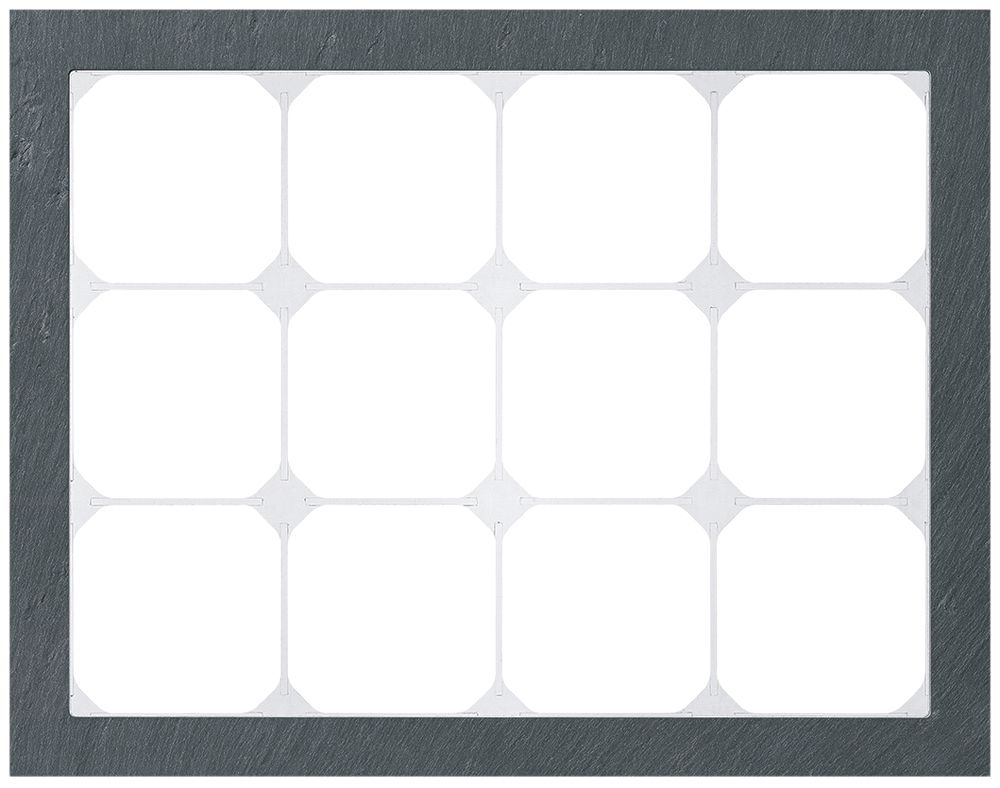 Abdeckrahmen KAL.art 3×4 214×274mm Schiefer schwarz