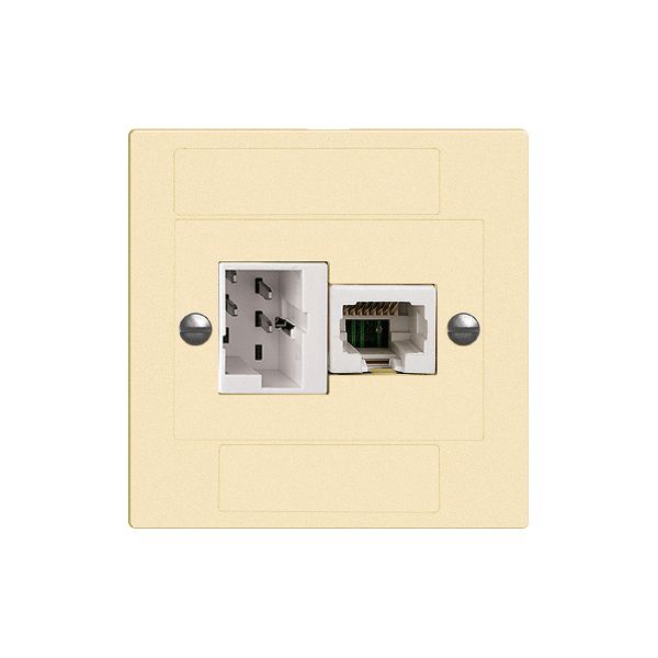 UP-Dose xDSL RJ45/TT83 vanille, ITplus EDIZIOdue mit Filter