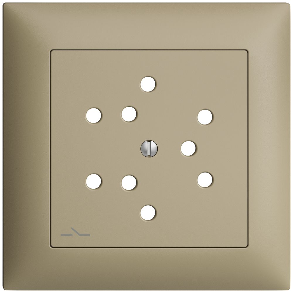 Kit frontale EDIZIOdue sand 88×88mm 3×T12/1