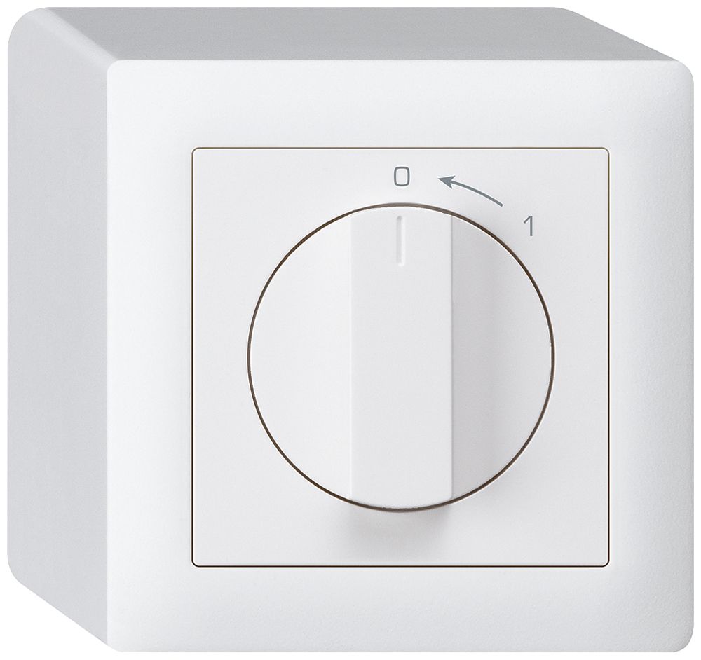 AP-Schwenktaster 0<-1/1L weiss kallysto mit Drehgriff