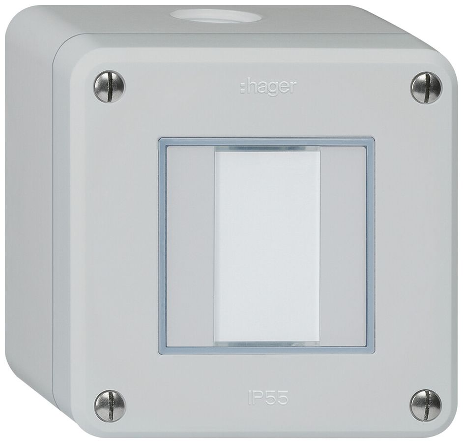 AP-Taster robusto Q KNX 2× s/e-link hellgrau