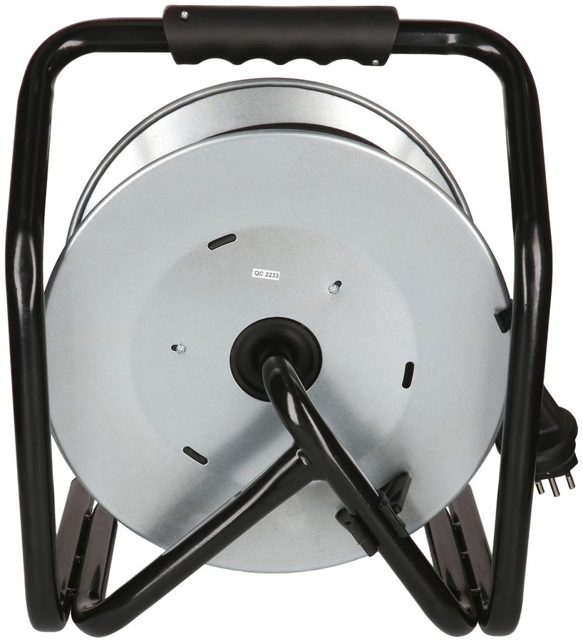 Kabelrolle MAX HAURI Stahl 230V 10A 3×T13 25m 3×1.5mm² IP55 silber