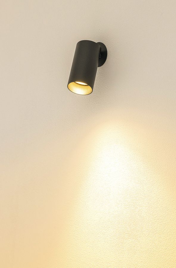 Spot SLV KAMI GU10 1×0…10W Ø55×125mm noir