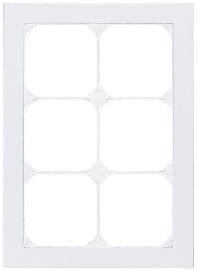 Abdeckrahmen KAL.art 3×2 214×154mm Al weiss