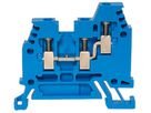 Morsetto di passaggio componibile Woertz 1…2.5mm² 24A 800V vite 3×1 DIN 35mm bl