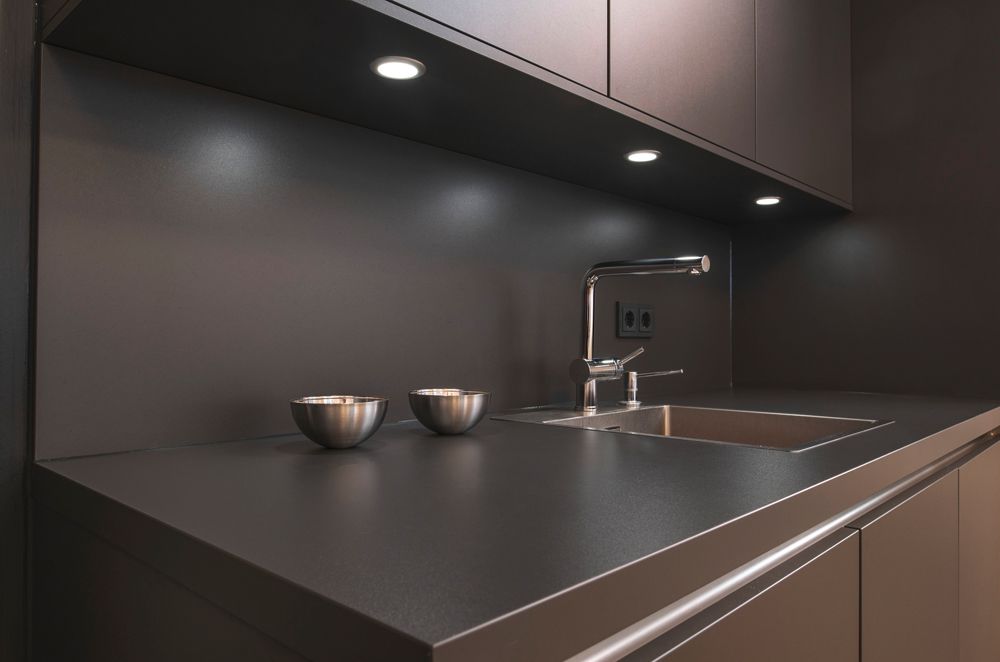 EB-LED-Downlight SLV DL 126, 12VDC 3W 160lm 3000K IP20 Metall gebürstet